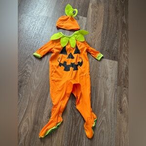 Pumpkin Costume for Kids - Orange and Green